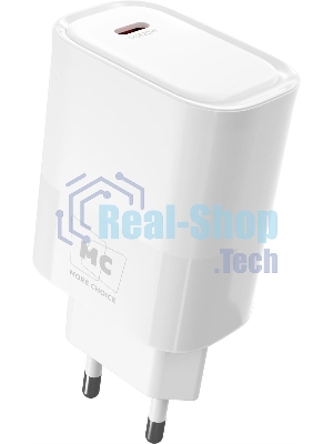 Сетевое зарядное устройство MORE CHOICE (4620202553485) NC67i СЗУ 1Type-C 3.0A PD 20W, белый
