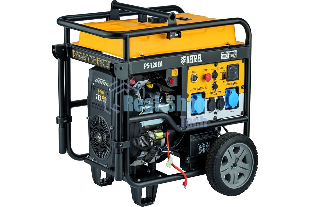 Электрогенератор бензиновый Denzel PS-120EA, 12 кВт, 110 дБ, 276 кг