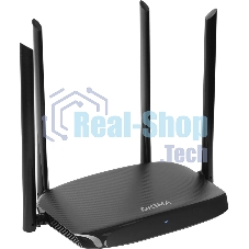 Роутер беспроводной Digma DWR-AC1201 AC1200 10/100BASE-TX черный (упак.:1шт)