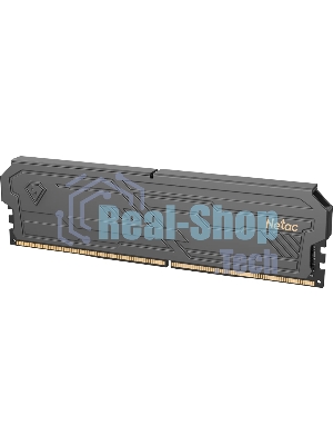 Оперативная память Netac Shadow III, DDR4, 8GB (1x8GB), 3200 MHz, CL16, с радиатором, черный