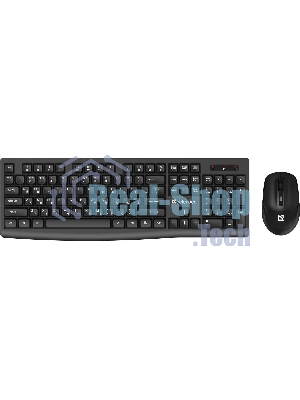 Комплект клавиатура+мышь Defender C-972 беспроводной, USB, 1600 DPI, черный