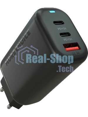 Сетевое зарядное устройство MORE CHOICE NC79a 1USB+2Type-C 3.0A PD 65W быстрая зарядка для Type-C 2м, черный