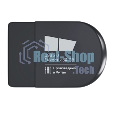 Флешка USB More Choice MF64-2 black (4610196404924), 64Gb, USB 2.0, R/W 15/6, черный