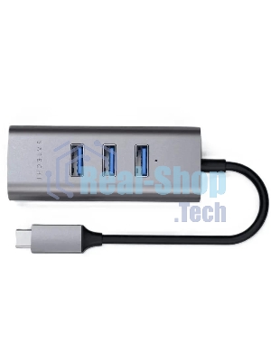 USB-концентратор Satechi ST-TC2N1USB31AM, USB Type-C, USB 3.0/RJ-45, USB Type-C