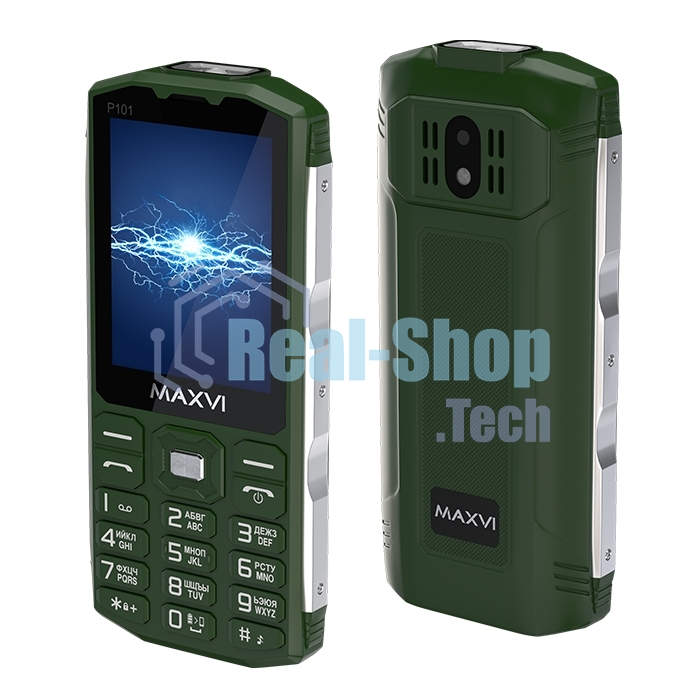 Мобильный телефон Maxvi P101 зеленый