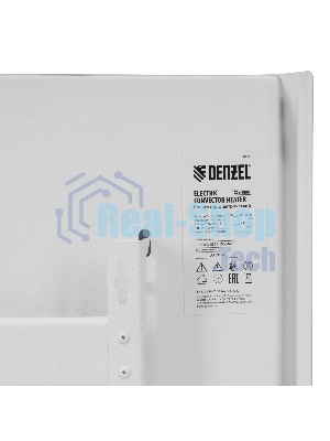 Конвектор электрический Denzel XCE-1000 белый, 1000 Вт, 15 м2, термостат