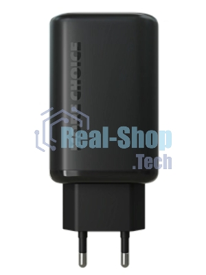 Сетевое зарядное устройство MORE CHOICE NC79a 1USB+2Type-C 3.0A PD 65W быстрая зарядка для Type-C 2м, черный