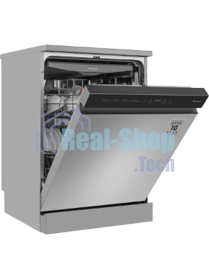 Посудомоечная машина Weissgauff DW 6038 X Inverter, нержавеющая сталь, 59.8 см, 14 компл., сушка конденсационная, 49 дБ, класс A++
