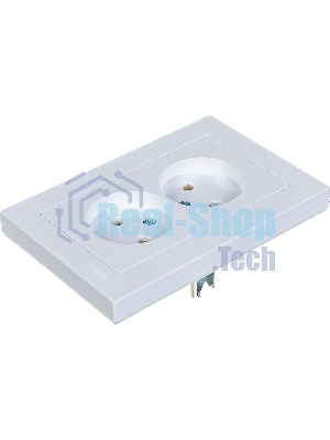 Розетка 2-м AtlasDesign без заземл. 16А в сборе белый SchE ATN000120