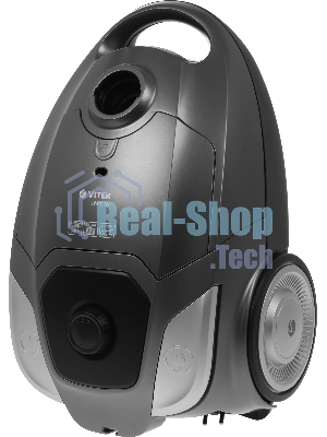 Пылесос Vitek VT-1828 серый, 300/1600 Вт, уборка сухая, пылесборник мешок 3 л