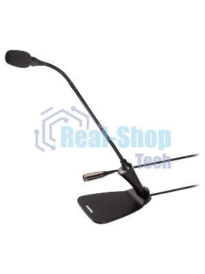 Кардиоидный конденсаторый микрофон SHURE CVG12D-B/C на гусиной шее 30,5 см с настольной базой