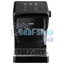 Кофеварка рожковая BBK CM1502 черный, исп. кофе - молотый, 1,5 л, 1050 Вт, 15 Бар