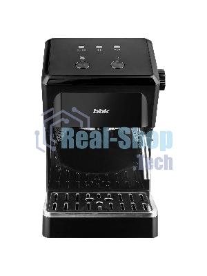 Кофеварка рожковая BBK CM1502 черный, исп. кофе - молотый, 1,5 л, 1050 Вт, 15 Бар