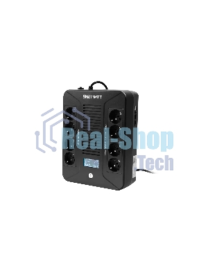Источник бесперебойного питания SMARTWATT UPS SAFE PRO LCD 600 Line-interactive 600VA/360W Brick (Euro x8, USB, RJ11/RJ45 protection, LCD, 275x210x9