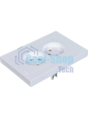 Розетка 2-м AtlasDesign без заземл. 16А в сборе белый SchE ATN000120