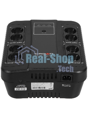 Источник бесперебойного питания CMUS-275 EURO SMART/850 ВА/480 Вт/8 х CEE 7 (евророзетка)
