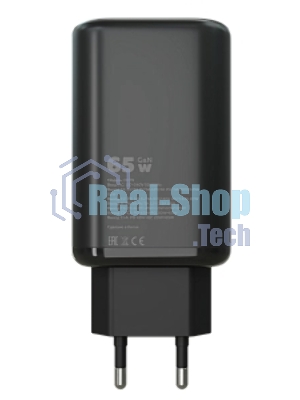 Сетевое зарядное устройство MORE CHOICE NC79a 1USB+2Type-C 3.0A PD 65W быстрая зарядка для Type-C 2м, черный
