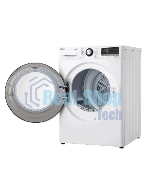 Сушильная машина LG DC90V3V6W белый, 9 кг, сушка - тепловой насос, программ - 14, 60 x 85 x 66 см