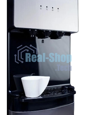 Кулер для воды Hotfrost V400AS, нижняя загрузка, нагрев 90 °С, охлаждение 10 °С, серебристый/черный