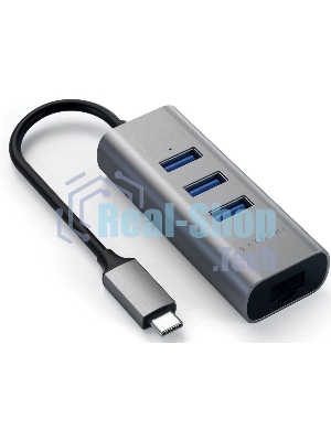 USB-концентратор Satechi ST-TC2N1USB31AM, USB Type-C, USB 3.0/RJ-45, USB Type-C