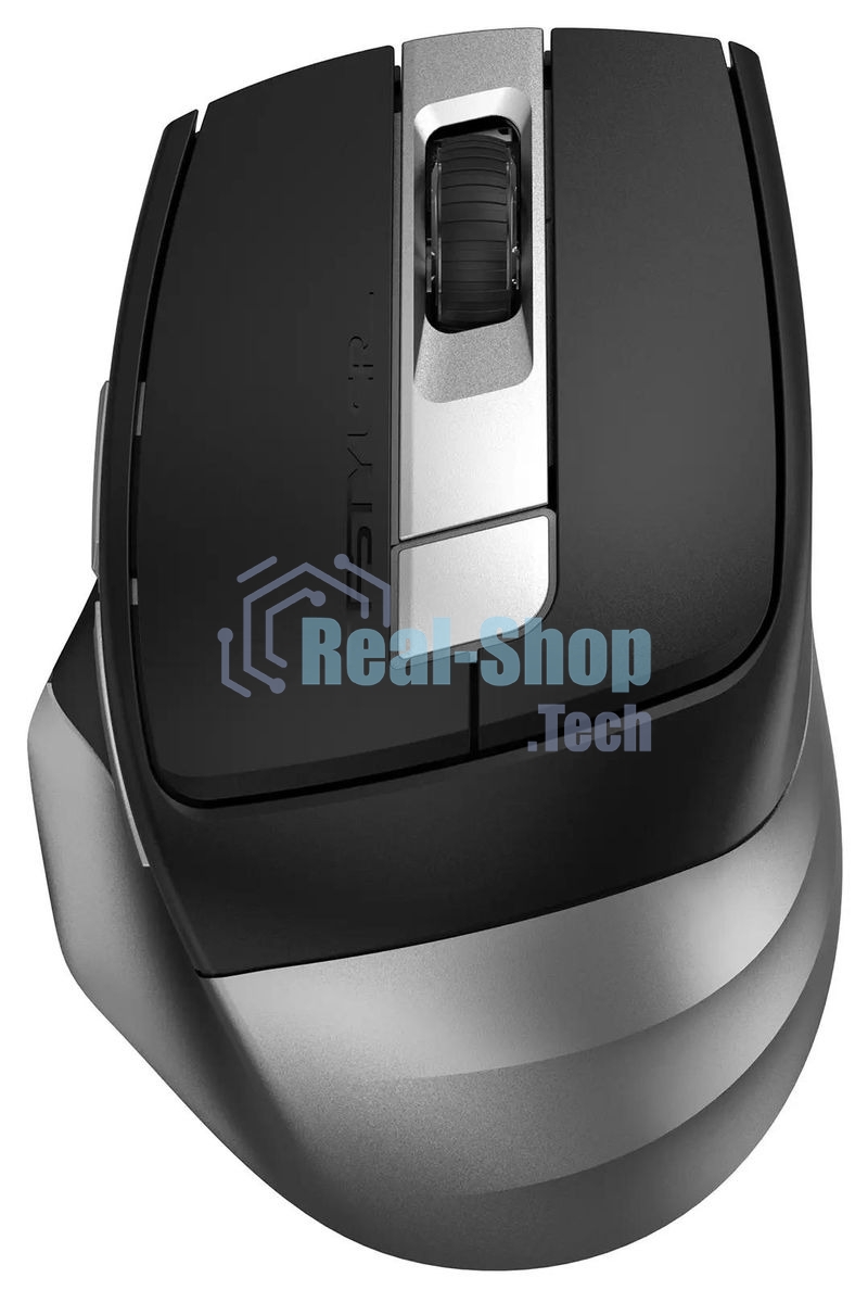Мышь беспроводная A4Tech Fstyler FB35C серый/черный, 2000 dpi, радиоканал, Bluetooth, USB, кнопки - 6