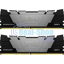 Оперативная память Kingston Fury Renegade, DDR4, 16GB (2x8GB), 3200MHz, CL16, DIMM, с радиатором, серый/черный