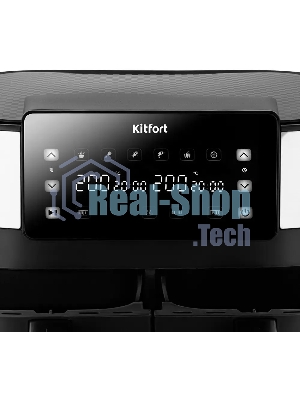 Аэрогриль Kitfort КТ-2259 черный, 2850 Вт, 7.6 л, сенсор, 6 программ