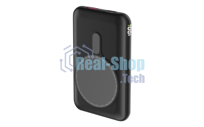 Портативный аккумулятор OLMIO QM-11, 10000mAh, 22.5W QuickCharge3.0/PowerDelivery, 15W wireless, серый