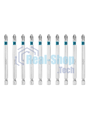 Бита Gross PH2х90мм, сталь S2, шестигр., 10 шт.