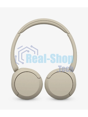Беспроводные наушники Sony WH-CH520 бежевый, накладные, Bluetooth, быстрая зарядка, до 50 ч