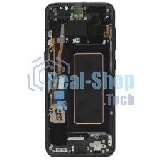 Дисплея для Samsung Galaxy S22 Ultra SM-S908B в сборе с тачскрином ServicePack, черный (GH82-27488A)