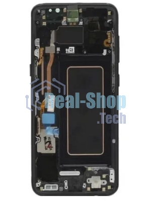 Дисплея для Samsung Galaxy S22 Ultra SM-S908B в сборе с тачскрином ServicePack, черный (GH82-27488A)
