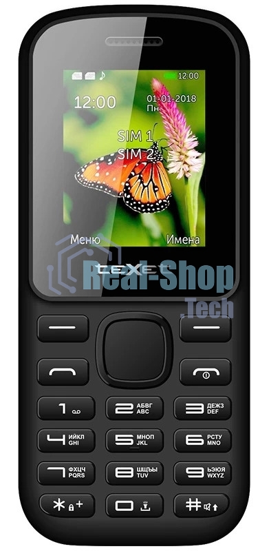 Мобильный телефон teXet TM-130 черный-красный