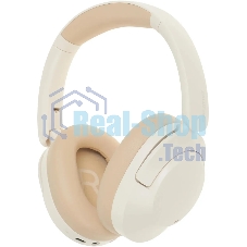 Беспроводные/проводные наушники Creative Zen Hybrid 2 бежевый, полноразмерные, Bluetooth + проводной, активное шумоподавление