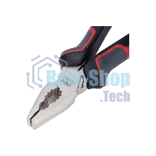 Комбинированные плоскогубцы Deli DL0004 180 мм, Cr-V, эксцентриковый шарнир, антикоррозийное покрытие, трехкомпонентная прорезиненная рукоять