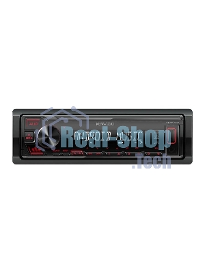 Автомагнитола Kenwood KMM-105, 1 DIN, USB Type-A, AUX, съёмная панель