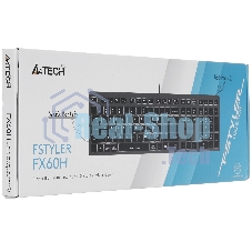 Клавиатура A4Tech Fstyler FX60H проводная, USB Type-A, серый