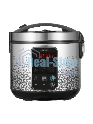 Мультиварка Centek CT-1499 черный/сталь, 900 Вт, 5.0 л, 25 программ, мультиповар, антиприг. покрытие