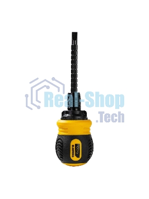 Двухсторонняя отвертка с трещеткой Deli DL626010 PH2+SL6x85мм 6/PH2x85мм. Материал биты: Cr-V. Общая длина: 95-140 мм. Диаметр хвостовика: 6,3 мм.