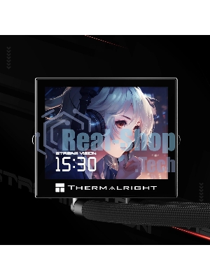 Система водяного охлаждения Thermalright Stream Vision 360 Soc-AM5/AM4/1200/1700/1851 черный 4-pin 28.1dB Al LCD Ret (S-VISION-360-BL)
