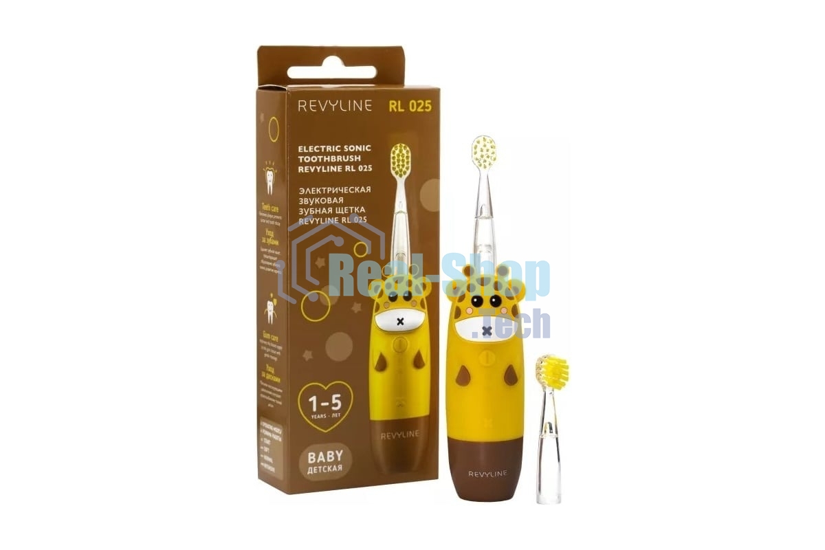Звуковая зубная щётка Revyline RL 025 Baby, Yellow