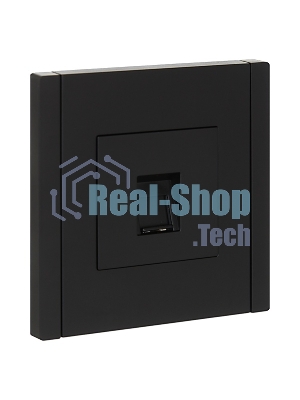 Розетка компьютерная  RJ45 кат.6 IEK FORTE&PIANO FP131 черный