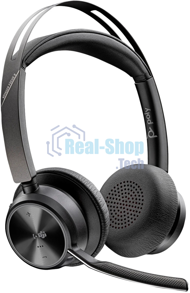 Гарнитура Plantronics Voyager Focus 2 Microsoft Teams Certified чёрный, беспроводная, Bluetooth, до 19 ч