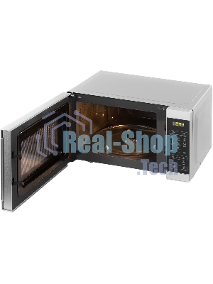 Микроволновая печь Sharp R-2800RSL серебристый, 20 л, 800 Вт, переключатели - сенсор