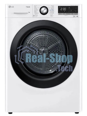 Сушильная машина LG DC90V3V6W белый, 9 кг, сушка - тепловой насос, программ - 14, 60 x 85 x 66 см