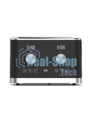 Тостер BQ T4000 Black-Steel, Мощность 1600 Вт, 7 степеней поджаривания