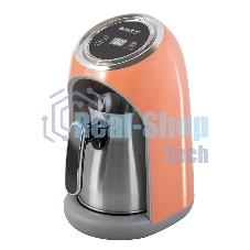 Кофеварка-турка Endever Costa-1019 электрическая, цвет оранжевый/стальной, мощность 600 Вт, объем 0,3 л,16 шт/уп.