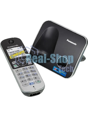 Телефон беспроводной (DECT) Panasonic KX-TG6811RUB черный Беспроводной DECT,40 мелодий,телефонный справочник 120 зап.