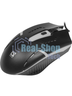Мышь проводная Defender Hit MB-601 черный, 1200 dpi, USB, кнопки - 4