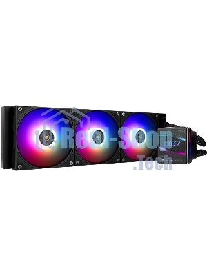 Водяное охлаждение для процессора Thermalright Grand Vision 360 (360mm, LED, Black, ARGB/Fans: 3x120mm, 80.45CFM, 29.4dBA, 2150RPM/Pump height 72.5mm, 6400RPM, Rad thickness 27mm/S: 1700, 1200, 1851, 115X, 2011, 2066, AM5, AM4)
